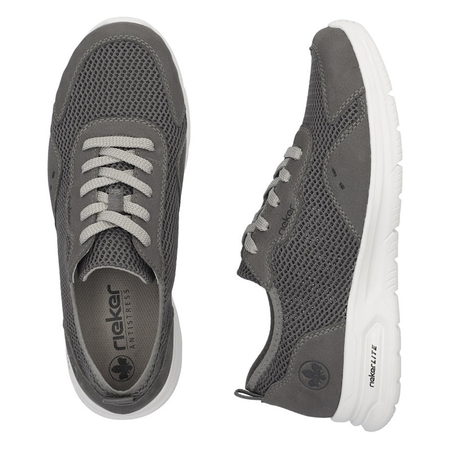 Sneakersy męskie Rieker B7305-45 grey szare