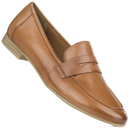 Loafersy Marco Tozzi 24218-42 cognac skóra