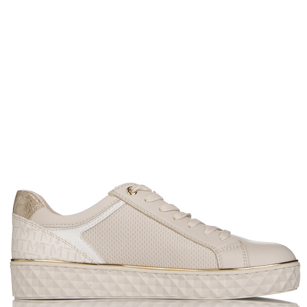 Sneakersy Marco Tozzi 23709-41 cream comb wiązane beżowe