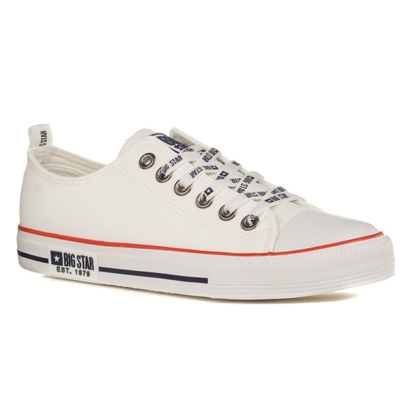 Trampki damskie Big Star KK274095 białe ECO
