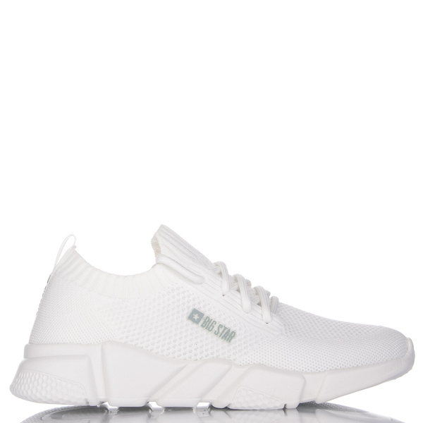 Białe sneakersy sportowe tekstylne Big Star JJ274268 white 