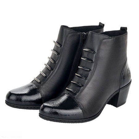 Botki damskie Rieker Y2162-00 black