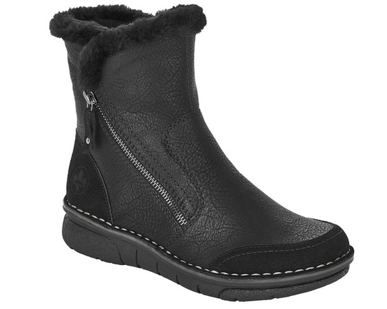 Botki Rieker 73371-00 black czarne