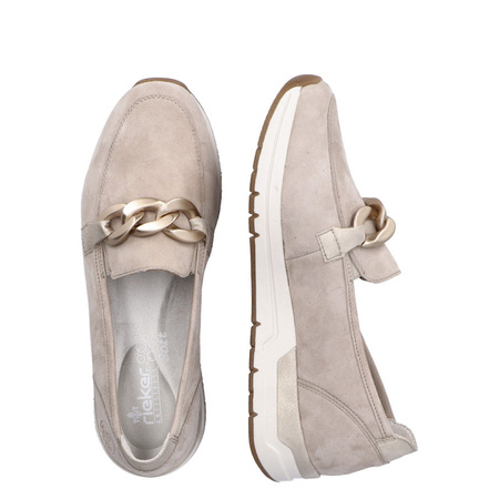 Sneakersy damskie Rieker 58944-60 beige