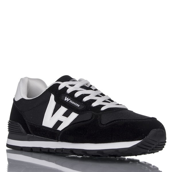 Męskie sneakersy sportowe czarne VanHorn 27301BK black