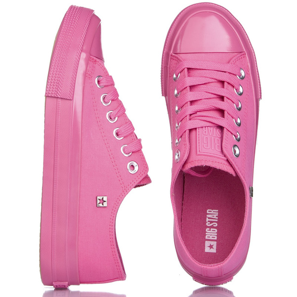 Fuksjowe Trampki damskie Big Star NN274290 fuxia