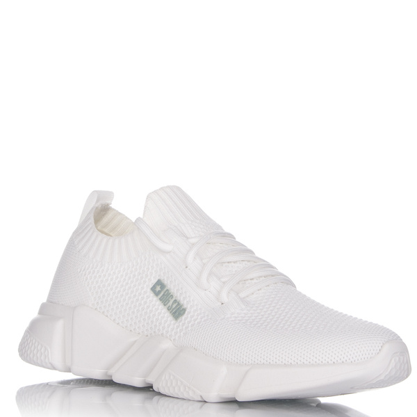 Białe sneakersy sportowe tekstylne Big Star JJ274268 white 