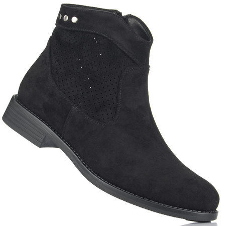 Botki kowbojki S. Barski HY66-113 black czarny