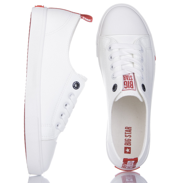 Białe Trampki damskie Big Star GG274005 white ekoskóra