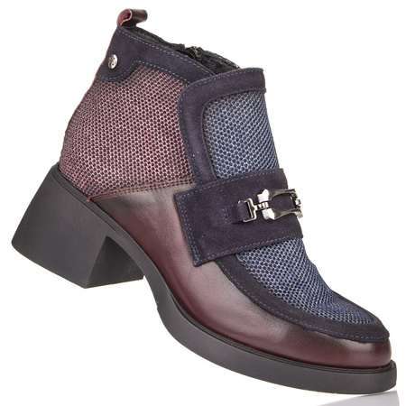 Botki damskie Maciejka 06747-23 bordo granat