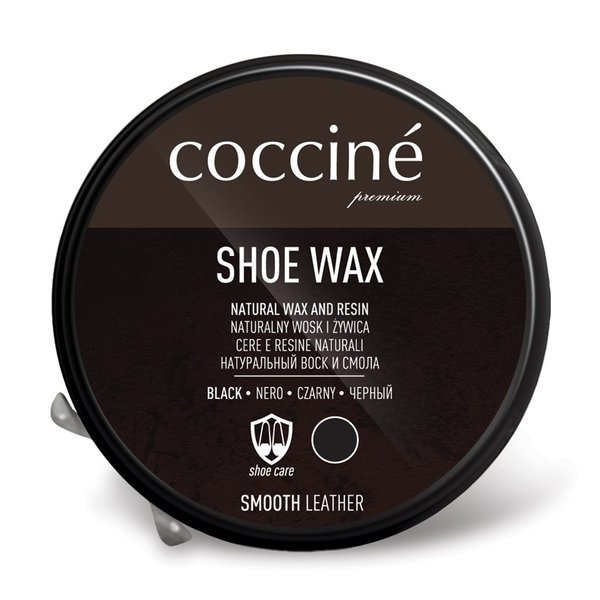 Coccine SHOE WAX - PASTA TRADYCYJNA WOSK I ŻYWICA 40 g CZARNY