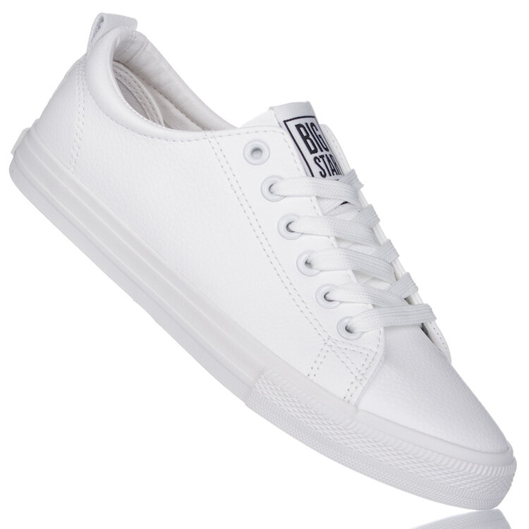 Białe tenisówki damskie z ekoskóry Big Star JJ274311 white