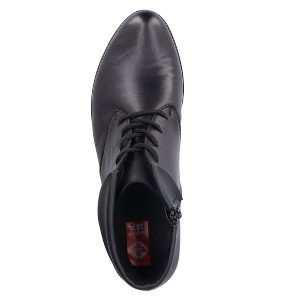 Botki damskie Rieker 78631-00 black skóra