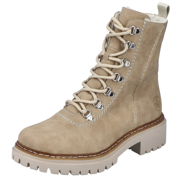 Botki workery damskie Rieker 72643-60 beige