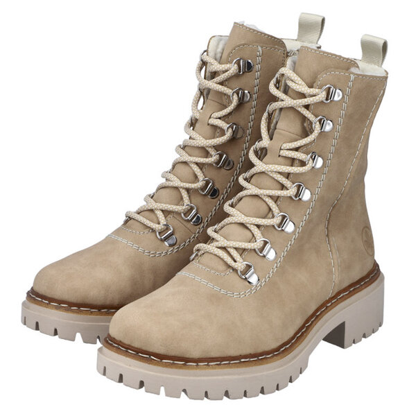 Botki workery damskie Rieker 72643-60 beige