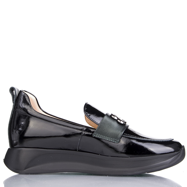 Loafersy damskie Bioeco Arka 6702 czarny