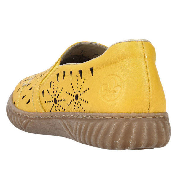 Mokasyny Rieker N0967-68 yellow żółte