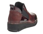 Botki damskie Rieker 53786-35 red bordo