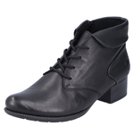 Botki damskie Rieker 78631-00 black skóra