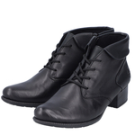 Botki damskie Rieker 78631-00 black skóra