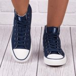 Wysokie Trampki Big Star DD274333 navy 