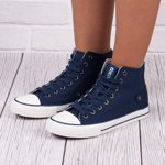 Wysokie Trampki Big Star DD274333 navy 